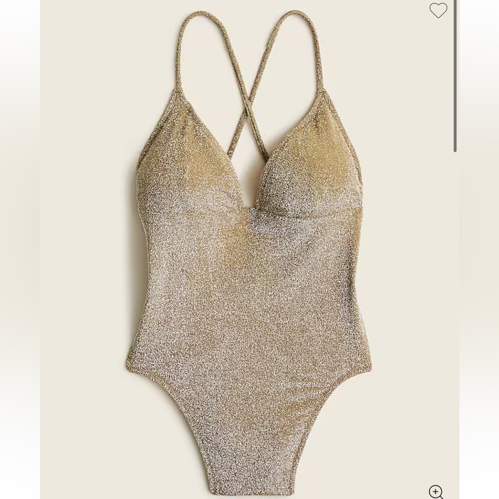 J Crew Sparkle Strappy Back One Piece